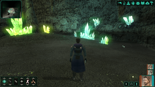 A force crystal cave.