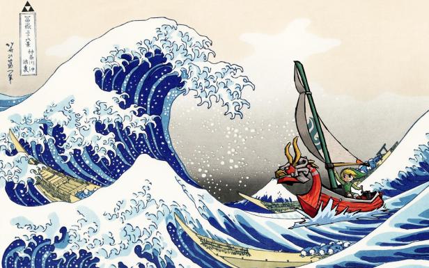 Legend of Zelda The Great Wave Of Kanagawa