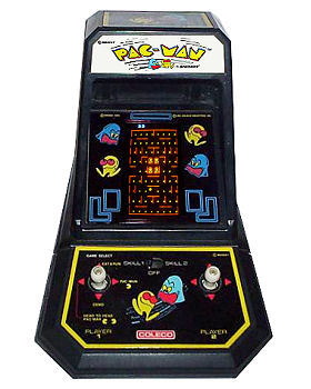 The Pac-Man mini-arcade unit.