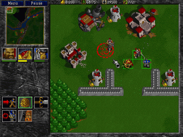 A human base in Warcraft II: Beyond the Dark Portal