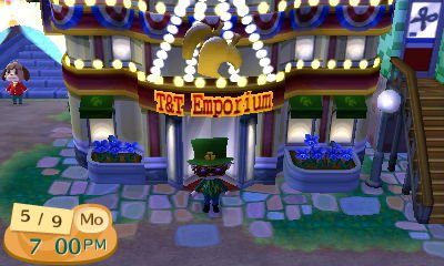 Standing outside T&T Emporium.