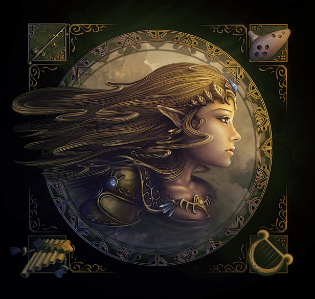 Legend of Zelda Princess Zelda - O Son Do Ar